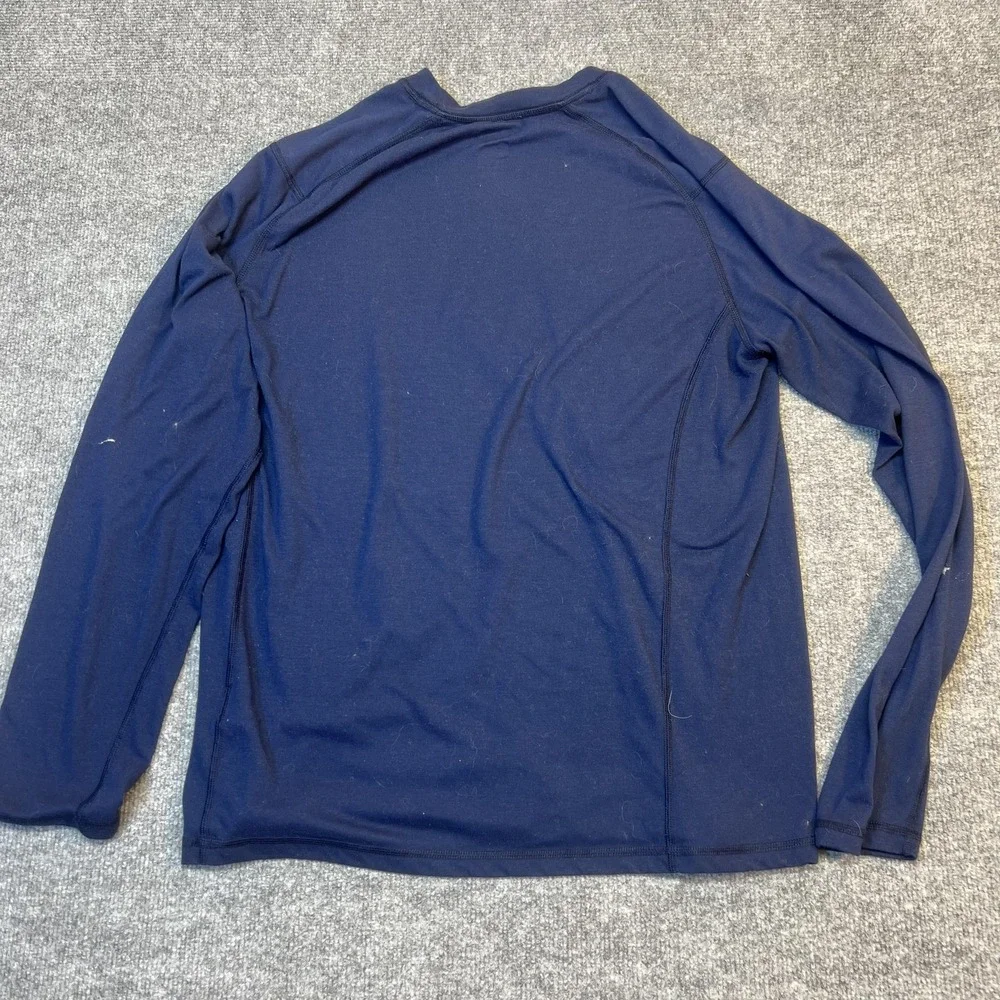 The North Face Shirt Mens Large Blue Long Sleeve Lightweight Base Layer Tee